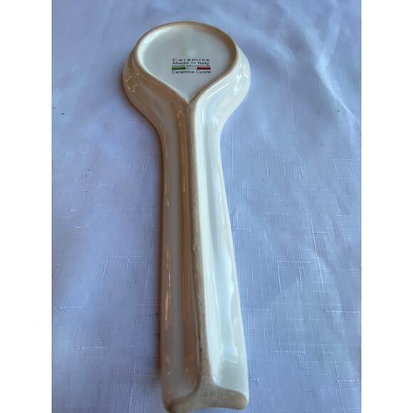 Ceramic Spoon Rest Painting of Sorrento Italy Made in Italy Multi on white EUC - Picture 4 of 10
